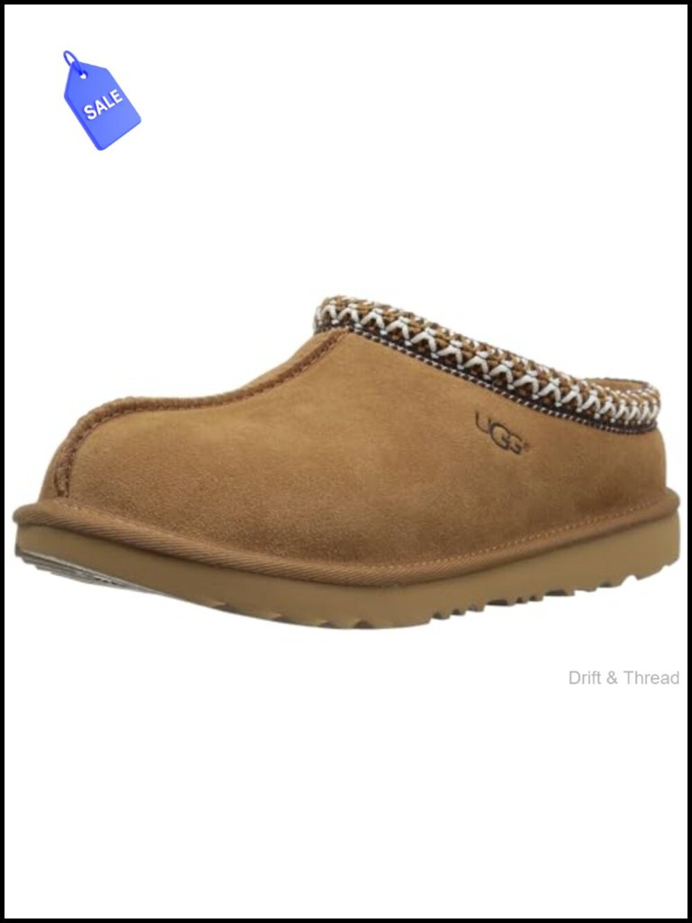 UGG Tasman II Kids' Suede Slipper with Wool Lining
